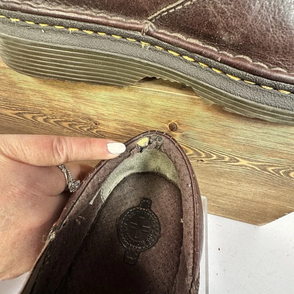 Dr Martens Orson Slip On Loafers Mens SZ 10 Leather Comfort Casual Lug Sole Boot